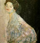 Gustav Klimt portratt  av kvinna i vitt Germany oil painting artist